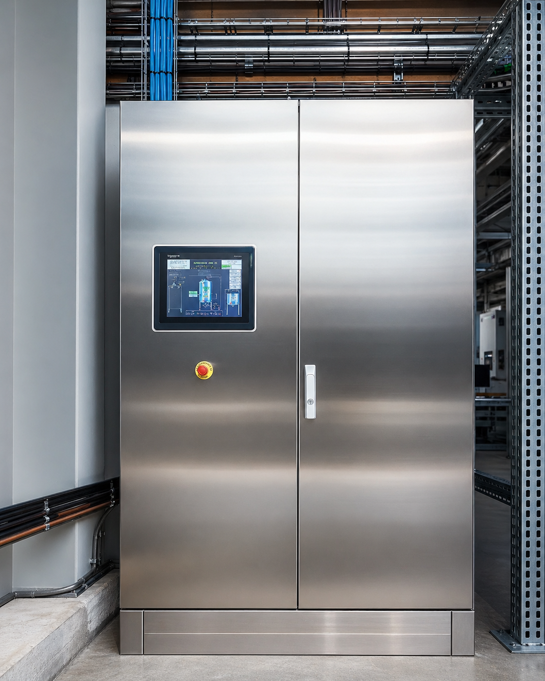 Armoire électrique inox avec IHM Schneider - SYSTEMATIK Grasse
